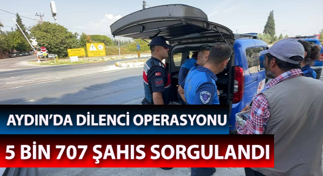 Jandarmadan dilenci operasyonu