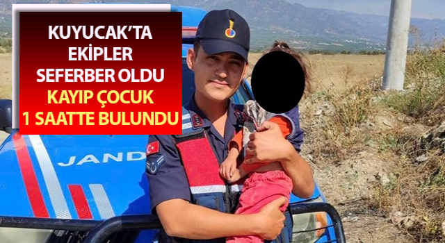 Kayıp çocuğu jandarma bir saat içinde buldu