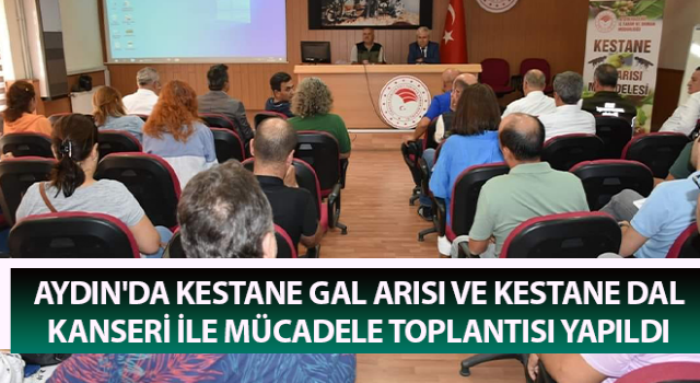 Kestane gal arısı ve kestane dal kanseri ile mücadele toplantısı yapıldı