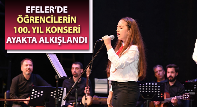 Öğrencilerin 100. yıl konseri ayakta alkışlandı