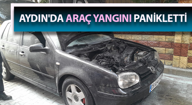 Seyir halindeki otomobilde yangın çıktı