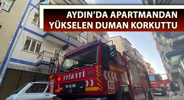 Apartmandan yükselen duman korkuttu