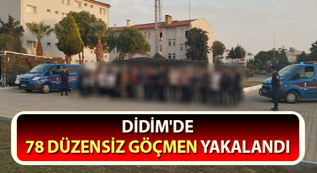 Aydın’da 78 düzensiz göçmen yakalandı