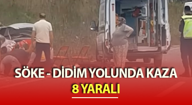 Aydın’da trafik kazası: 8 yaralı