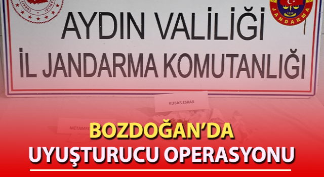 Bozdoğan’da uyuşturucu operasyonu