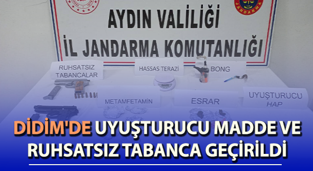 Didim'de 2 adet ruhsatsız tabanca ele geçirildi