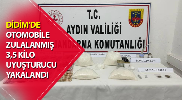 Didim'de Otomobilde 3,5 Kilo Uyuşturucu Ele Geçirildi