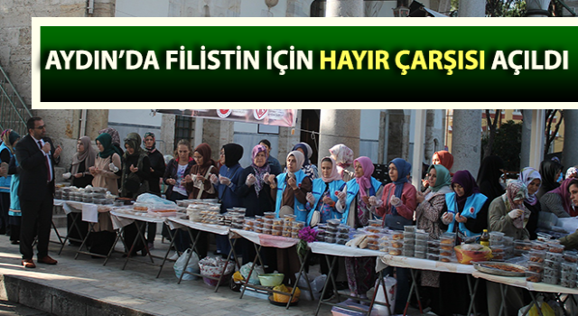 Filistin’e destek amacıyla hayır çarşısı açıldı