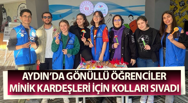 Gönüllü öğrenciler, minik kardeşleri için kolları sıvadı