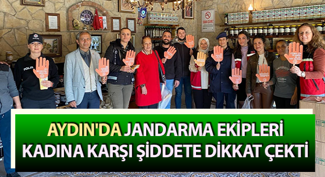 Jandarma ekipleri kadına karşı şiddete dikkat çekti