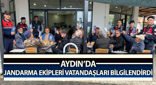 Jandarma, vatandaşları bilgilendirdi