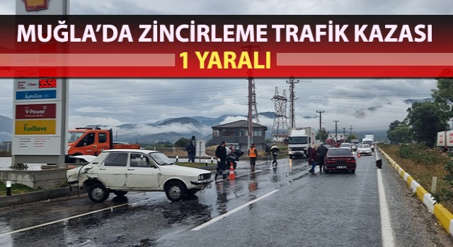 Kaza böyle geldi, araçlar yolda metrelerce kaydı