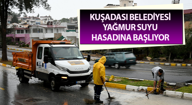 Kuşadası Belediyesi yağmur suyu hasadına başlıyor