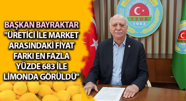 Limonun fiyatı ekim ayında tarladan markete gelene kadar yüzde 683 arttı