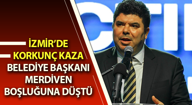 Merdiven boşluğuna düşen Başkan Kılıç’ın bacaklarında kırık oluştu