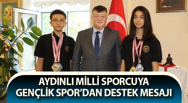 Milli sporcuya, Gençlik Spor’dan destek mesajı