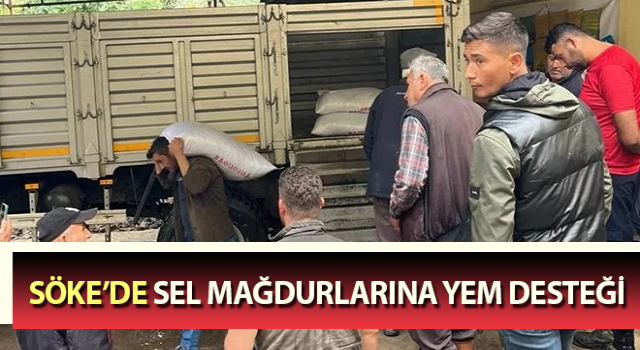 Sel mağdurlarına yem desteği