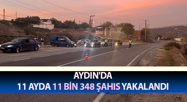 Aydın'da 11 bin 348 şahıs yakalandı