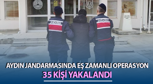 Aydın’da aranan 35 şahıs kıskıvrak yakalandı