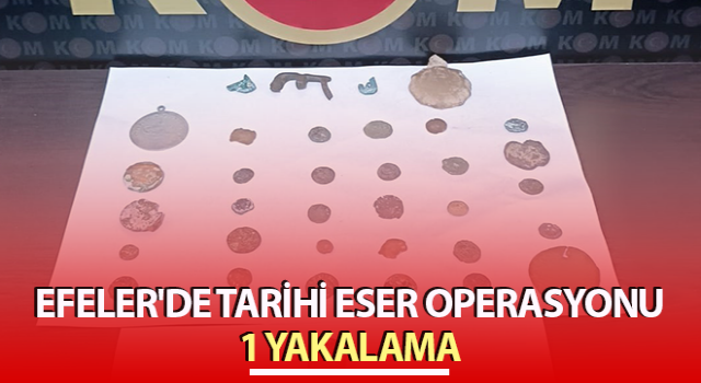 Aydın’da tarihi eser operasyonu