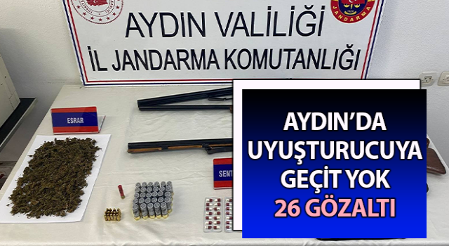 Aydın’da uyuşturucu operasyonu