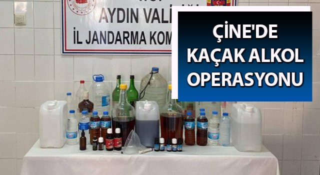 Çine'de kaçak alkol operasyonu