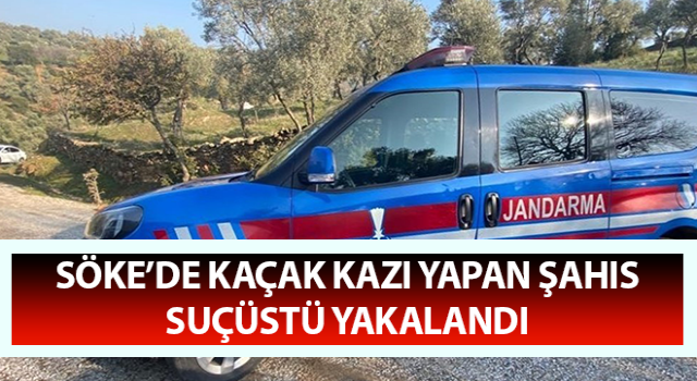 Kaçak kazı yaparken suçüstü yakalandı