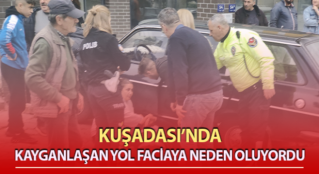 Kayganlaşan yol faciaya neden oluyordu