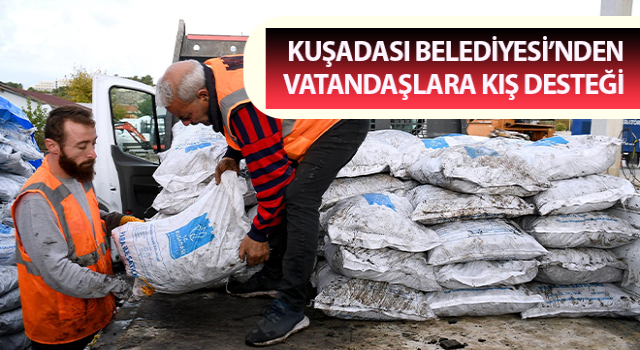 Kuşadası’nda kış desteği sürüyor