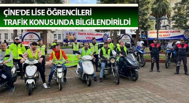 Lise öğrencileri trafik konusunda bilgilendirildi