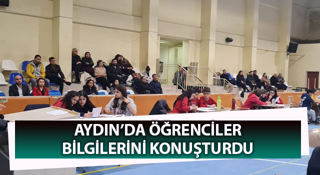 Öğrenciler bilgilerini konuşturdu