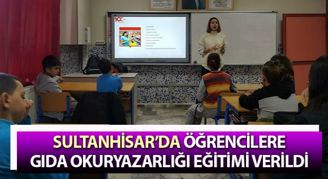 Öğrencilere gıda okuryazarlığı eğitimi verildi