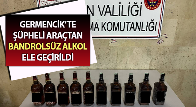 Şüpheli araçtan bandrolsüz alkol ele geçirildi