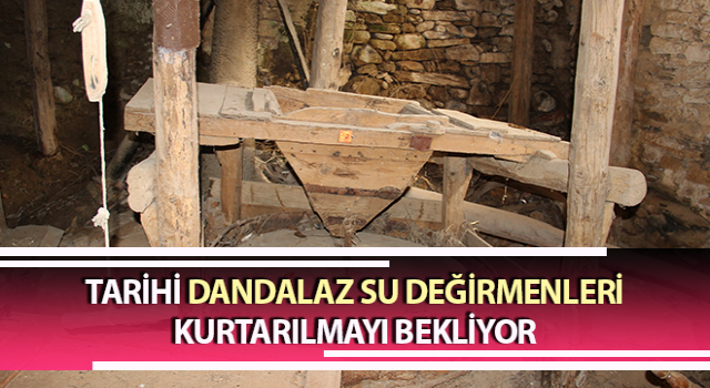 Tarihi Dandalaz su değirmenleri yıllara yenik düştü