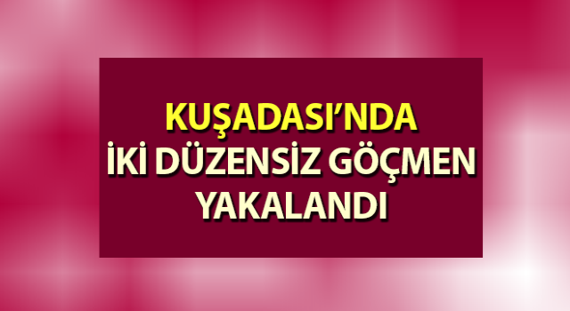 Aydın’da iki düzensiz göçmen yakalandı