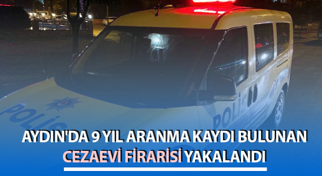 Cezaevi firarisi Söke'de polis ekiplerine takıldı