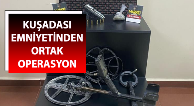 Kuşadası emniyetinden ortak operasyon