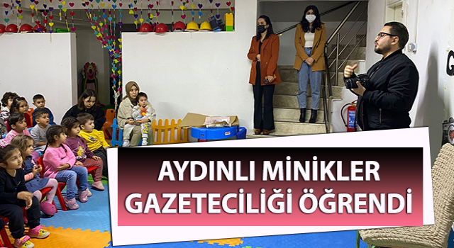 Minikler gazeteciliği öğrendi