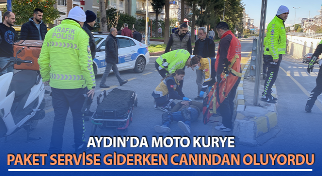 Paket servise giderken canından oluyordu