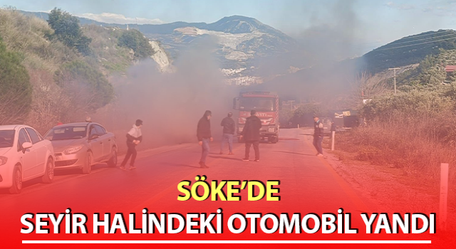 Seyir halindeki otomobil yandı