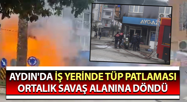 Tüpler bomba gibi patladı, ortalık savaş alanına döndü