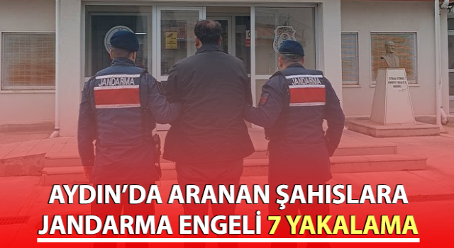 Aranan şahıslara jandarma engeli: 7 yakalama