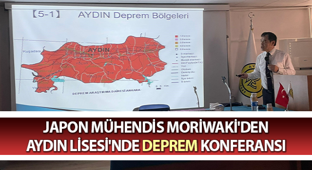 Aydın Lisesi'nde deprem konferansı düzenlendi