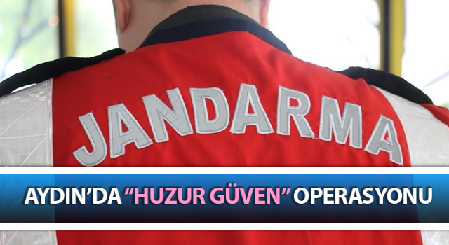 Aydın’da “Huzur Güven” operasyonu