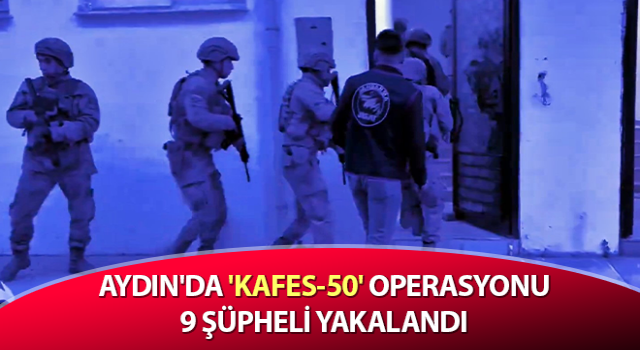 Aydın'da 'Kafes-50' operasyonu