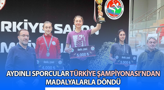 Aydınlı sporcular, şampiyonadan madalyalarla döndü