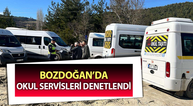 Bozdoğan’da servis sürücüleri bilgilendirildi