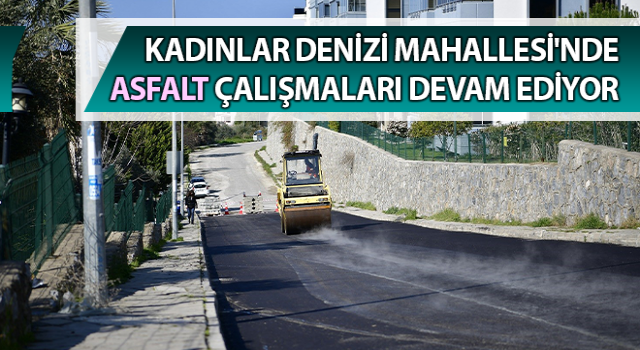 Kadınlar Denizi Mahallesi'nde asfalt çalışması başladı