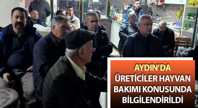 Kızılcaköylü üreticiler hayvan bakımı konusunda bilgilendirildi