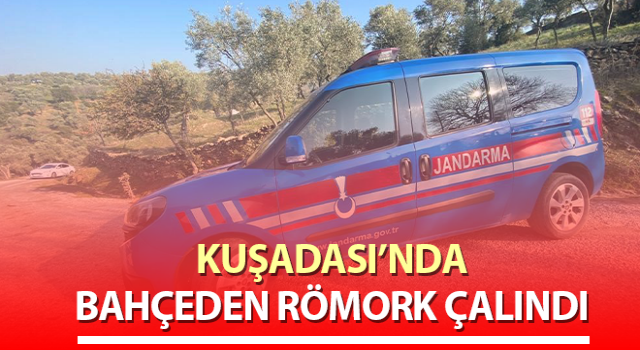 Kuşadası'nda römork hırsızı yakalandı